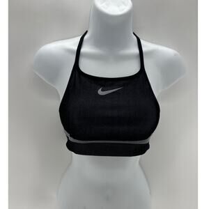 Nike Girl's XL low impact black/gray sports bra